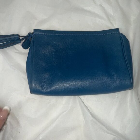 Coach Vintage Navy Blue Clutch - Picture 4 of 13